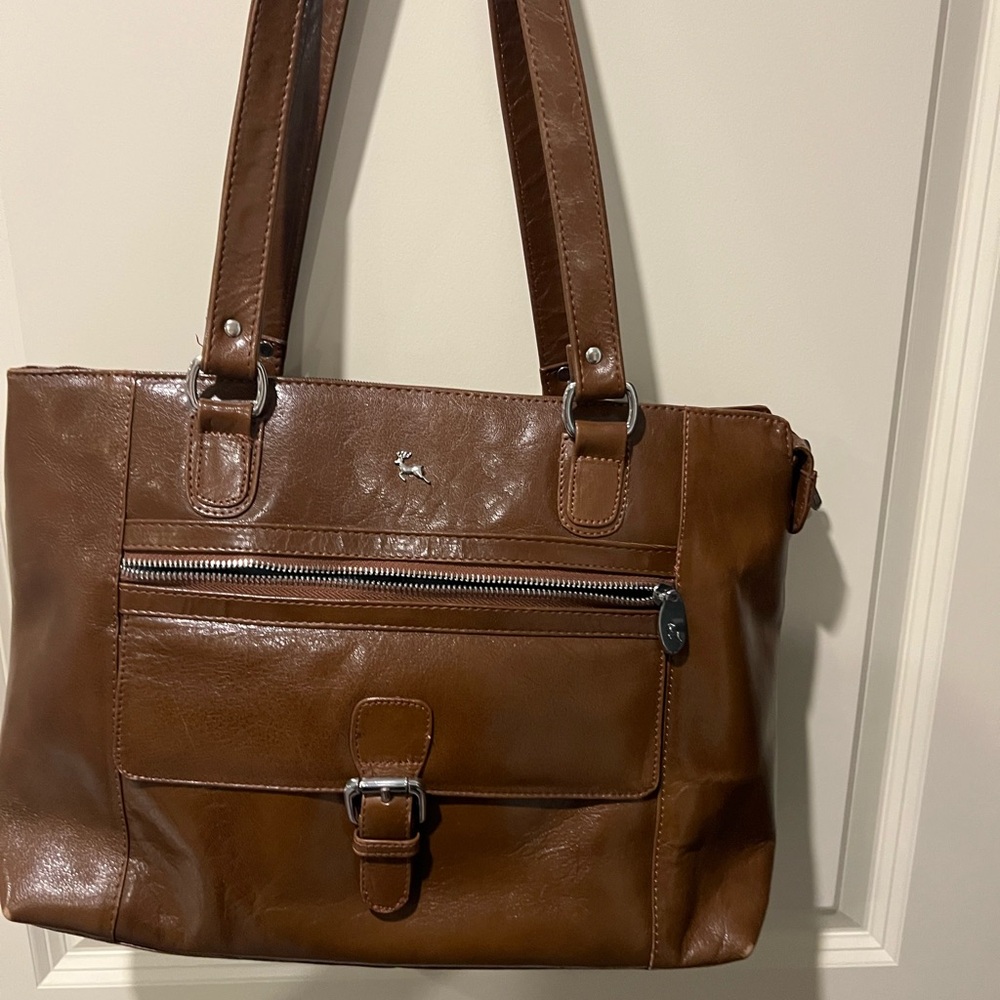 Brown Leather Tote Bag